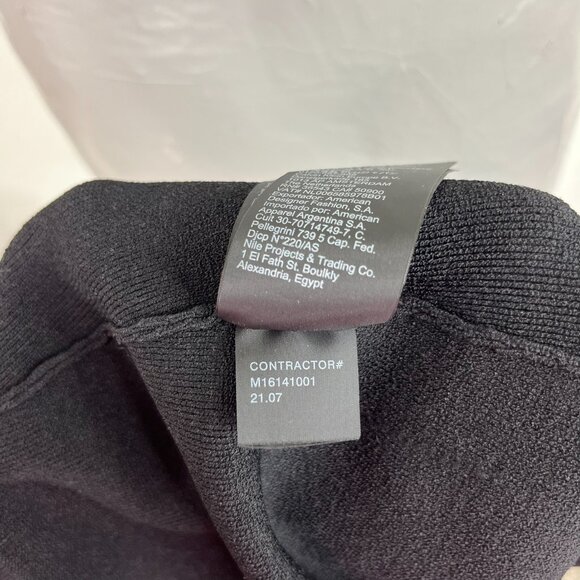 Calvin Klein Heron Preston Knit Ribbed Orange Stitch Black Mini Skirt 2021 - Picture 10 of 10